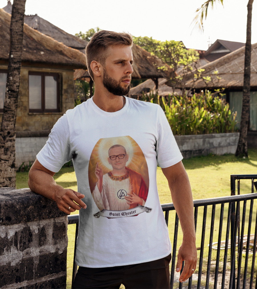 Chester Bennington Saint Chester Linkin Park Memorial T-Shirt