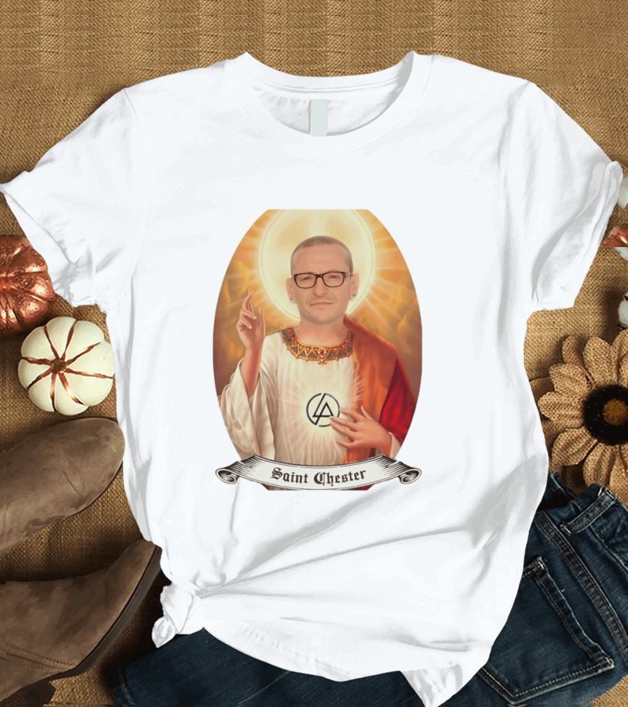 Chester Bennington Saint Chester Linkin Park Memorial T-Shirt
