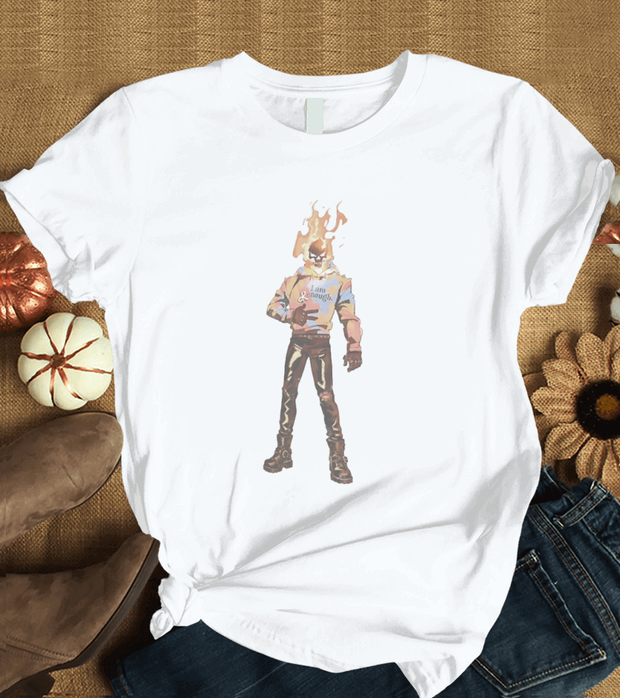 I Am Kenough Ghost Rider Ryan Gosling Hellfire Flame Skull T-Shirt