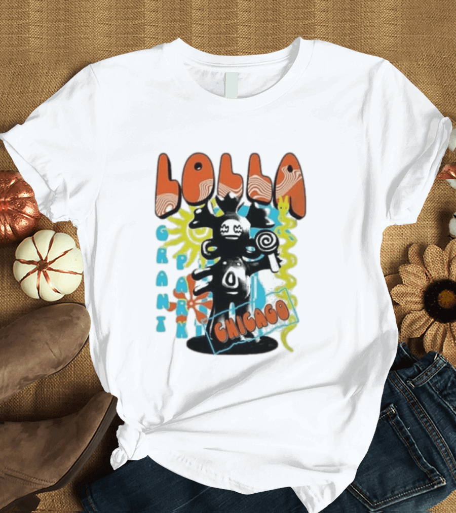 Lollapalooza Festival Lolla Grant Park Chicago Lineup July 30 Aug 2 2026 T-Shirt