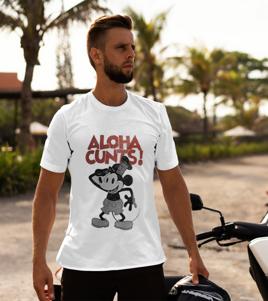 Aloha Cunts Mickey Saying Hello T-Shirt