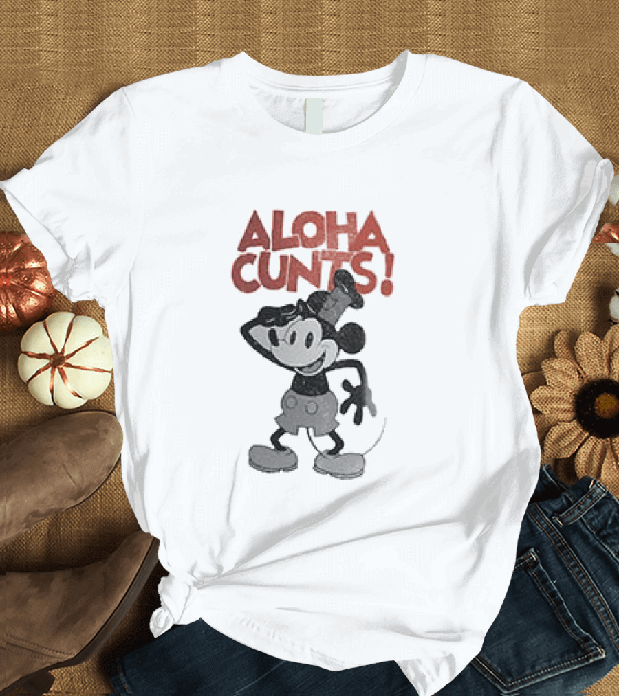 Aloha Cunts Mickey Saying Hello T-Shirt