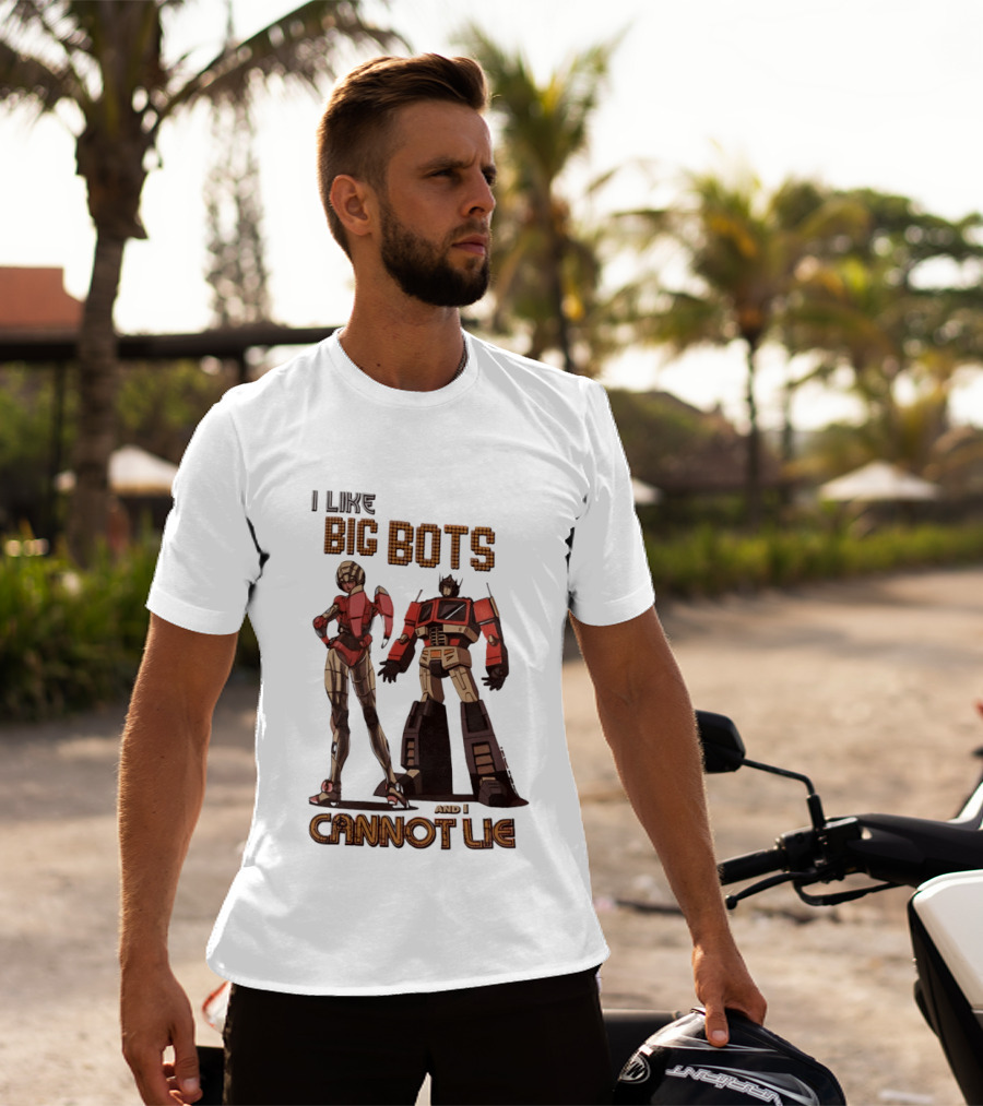 I Like Big Bots And I Cannot Lie Optimus Prime Elita One Transformers Generation 1 T-Shirt