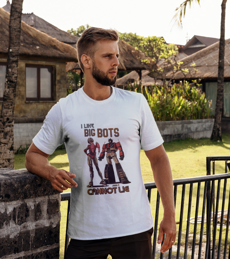 I Like Big Bots And I Cannot Lie Optimus Prime Elita One Transformers Generation 1 T-Shirt