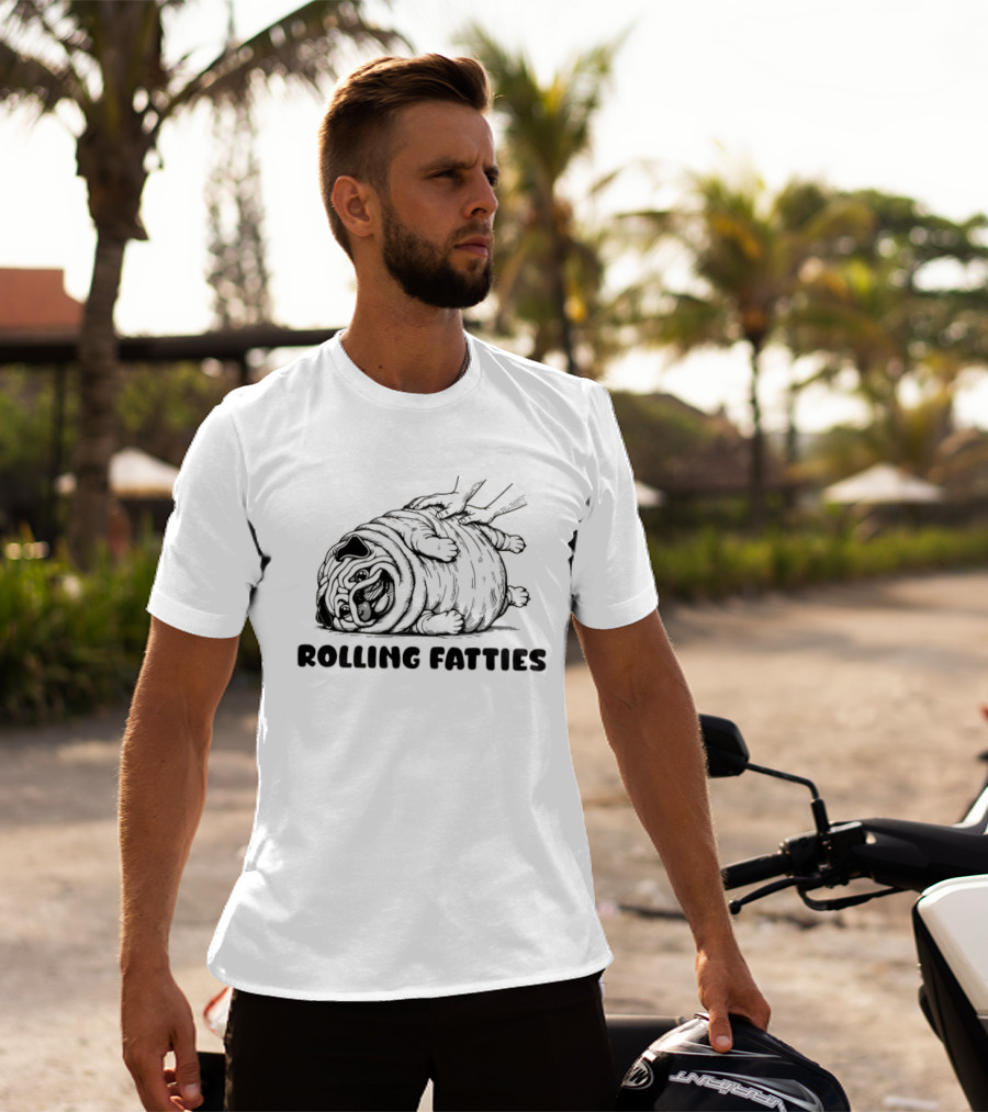 Pug Burrito Rolling Fatties Fun T-Shirt