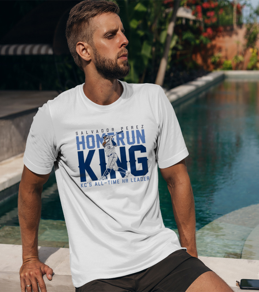 Salvador Perez Home Run King KC's All Time HR Leader T-Shirt