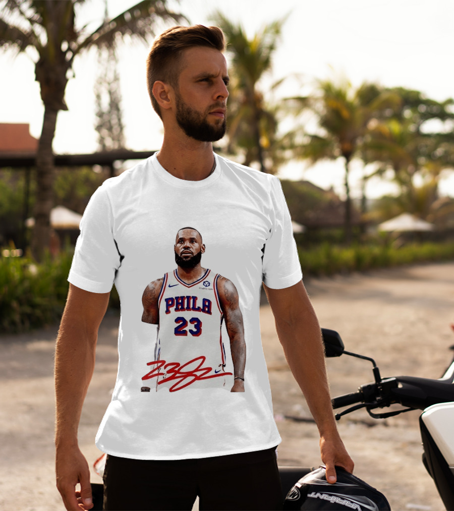 Philadelphia 23 LeBron James NBA Jersey Philly Arrival T-Shirt