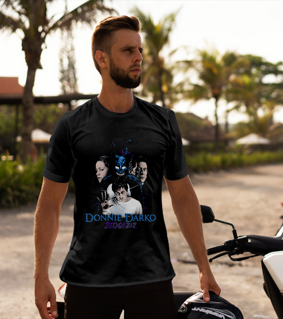 Donnie Darko 28 06 42 12 Characters And Mask T-Shirt