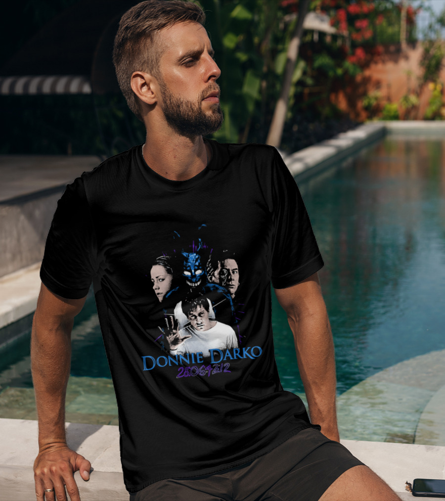 Donnie Darko 28 06 42 12 Characters And Mask T-Shirt