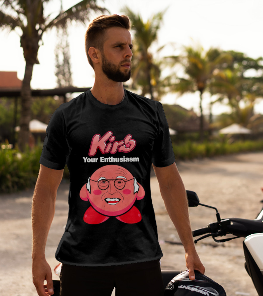 Kirb Your Enthusiasm Kirby Larry David T-Shirt