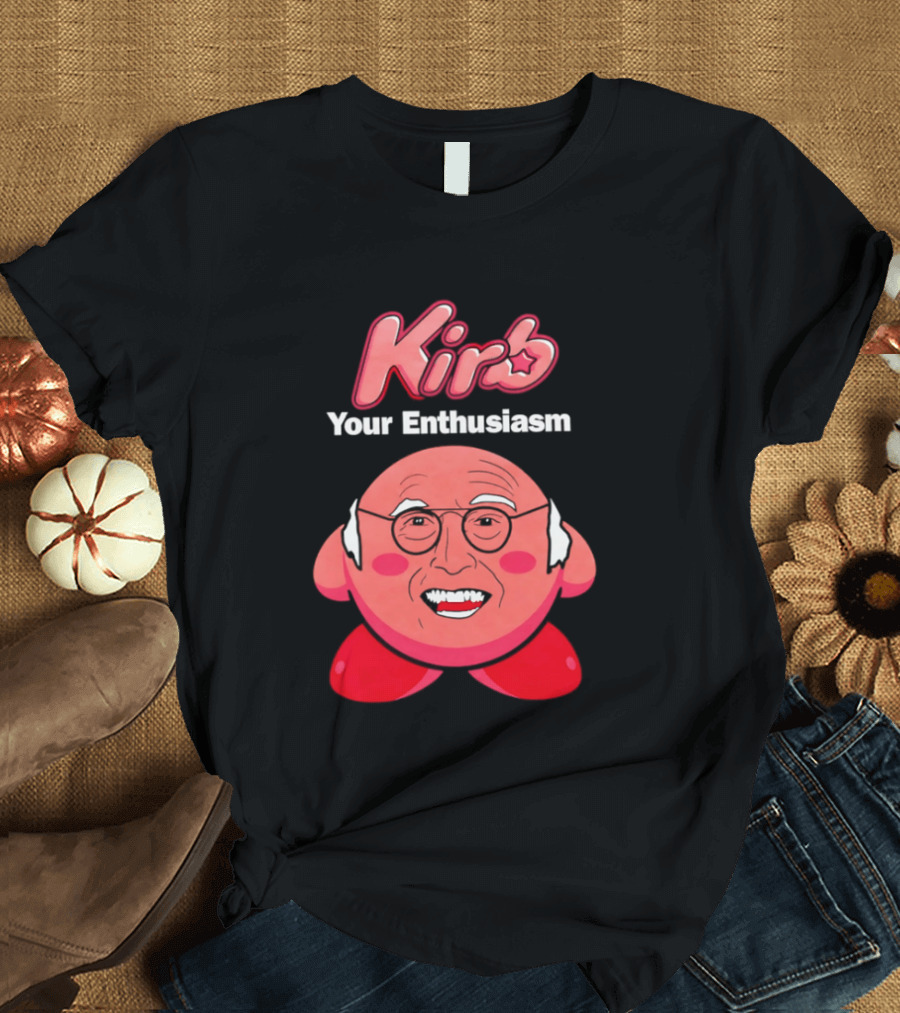 Kirb Your Enthusiasm Kirby Larry David T-Shirt