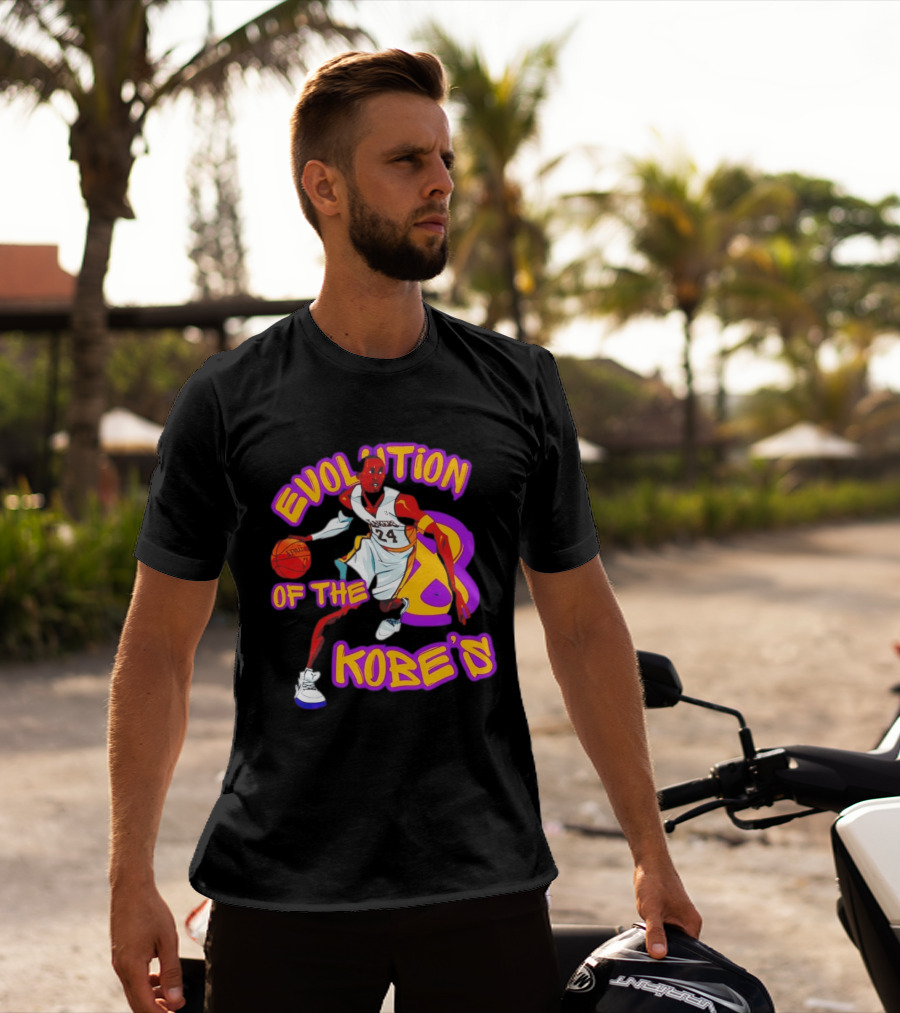 Evolution Of The Kobe's Lakers Basketball Number 24 T-Shirt