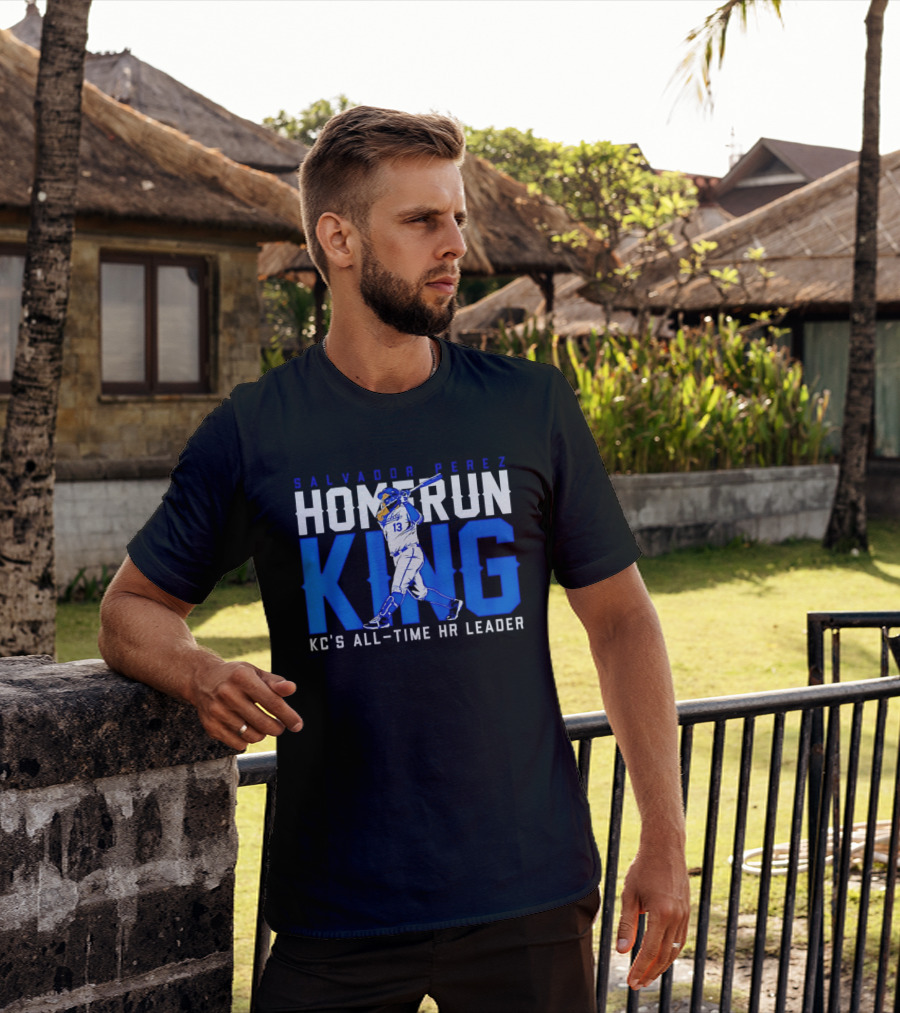 Salvador Perez Homerun King KC's All Time HR Leader T-Shirt