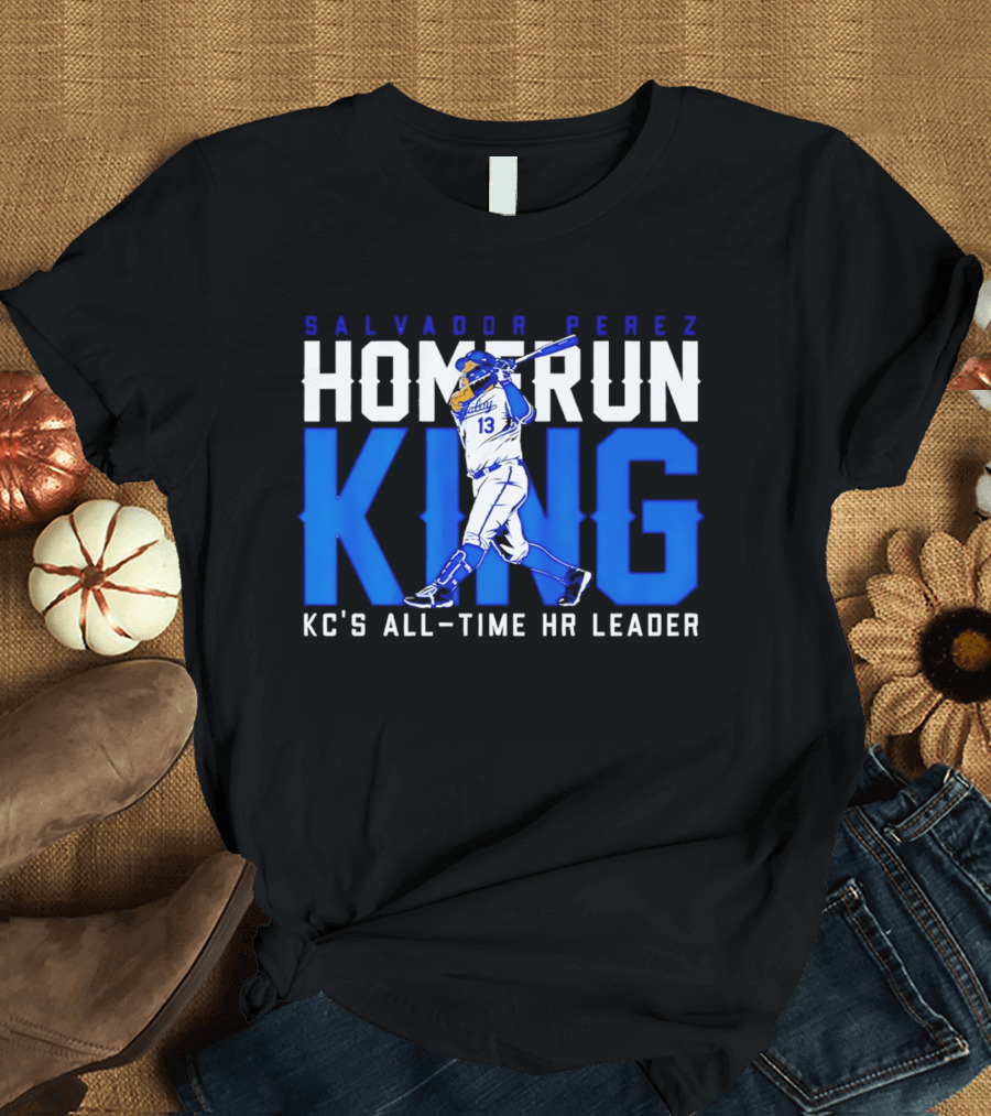 Salvador Perez Homerun King KC's All Time HR Leader T-Shirt