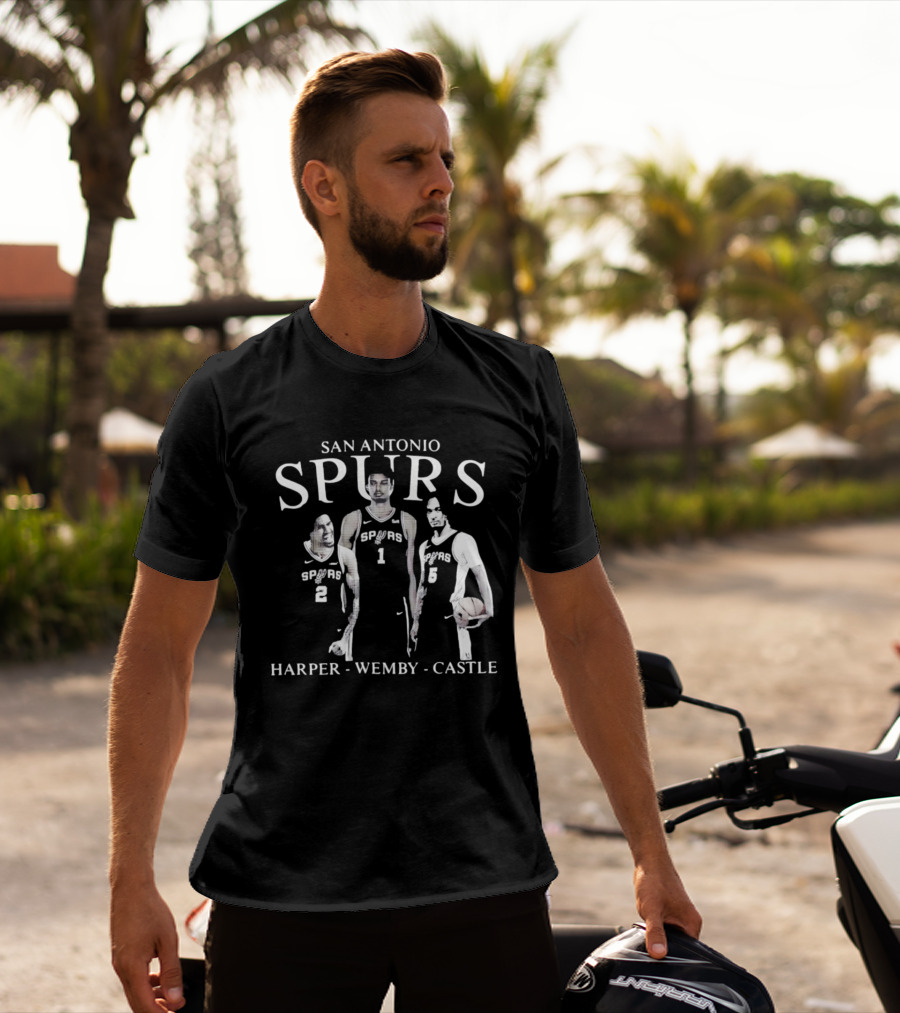 San Antonio Spurs Harper Wemby Castle T-Shirt