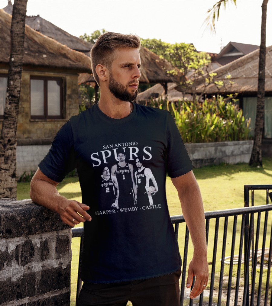San Antonio Spurs Harper Wemby Castle T-Shirt