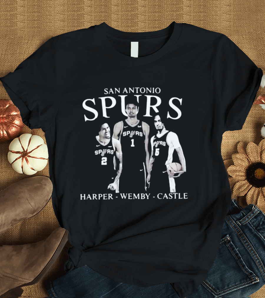 San Antonio Spurs Harper Wemby Castle T-Shirt