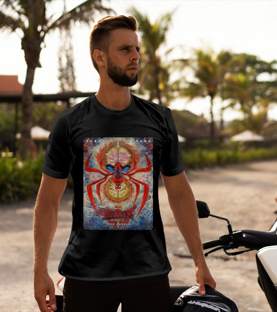 Marvel Spider Man Brand New Day China Exclusive July 29 Lotus And Web T-Shirt