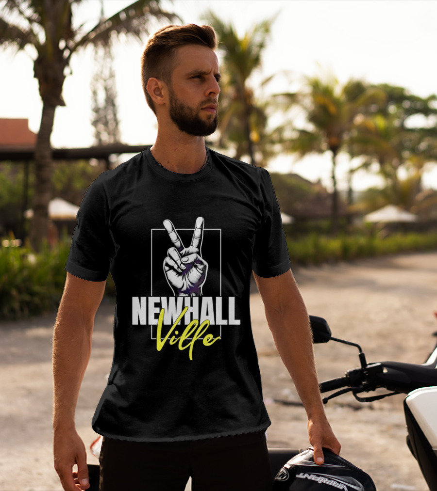 Newhall Ville Peace Gesture Hand T-Shirt