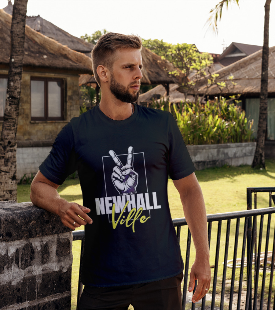 Newhall Ville Peace Gesture Hand T-Shirt