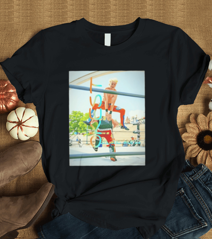 OKest Leapfrog In The World Wrestling Event Colorful Spectacle T-Shirt