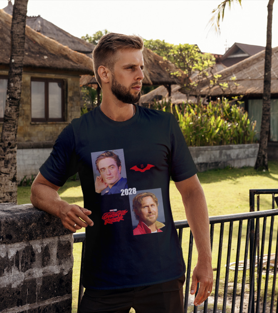 The Batman 2 2028 Marvel Studios Ghost Rider Robert Pattinson Ryan Gosling T-Shirt