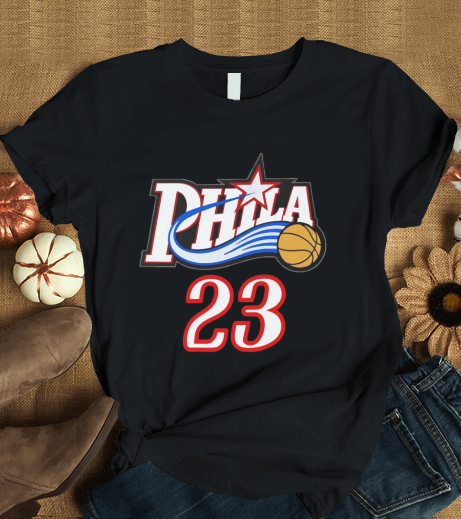 Phila Basketball LeBron James 23 Philadelphia 76ers Jersey T-Shirt
