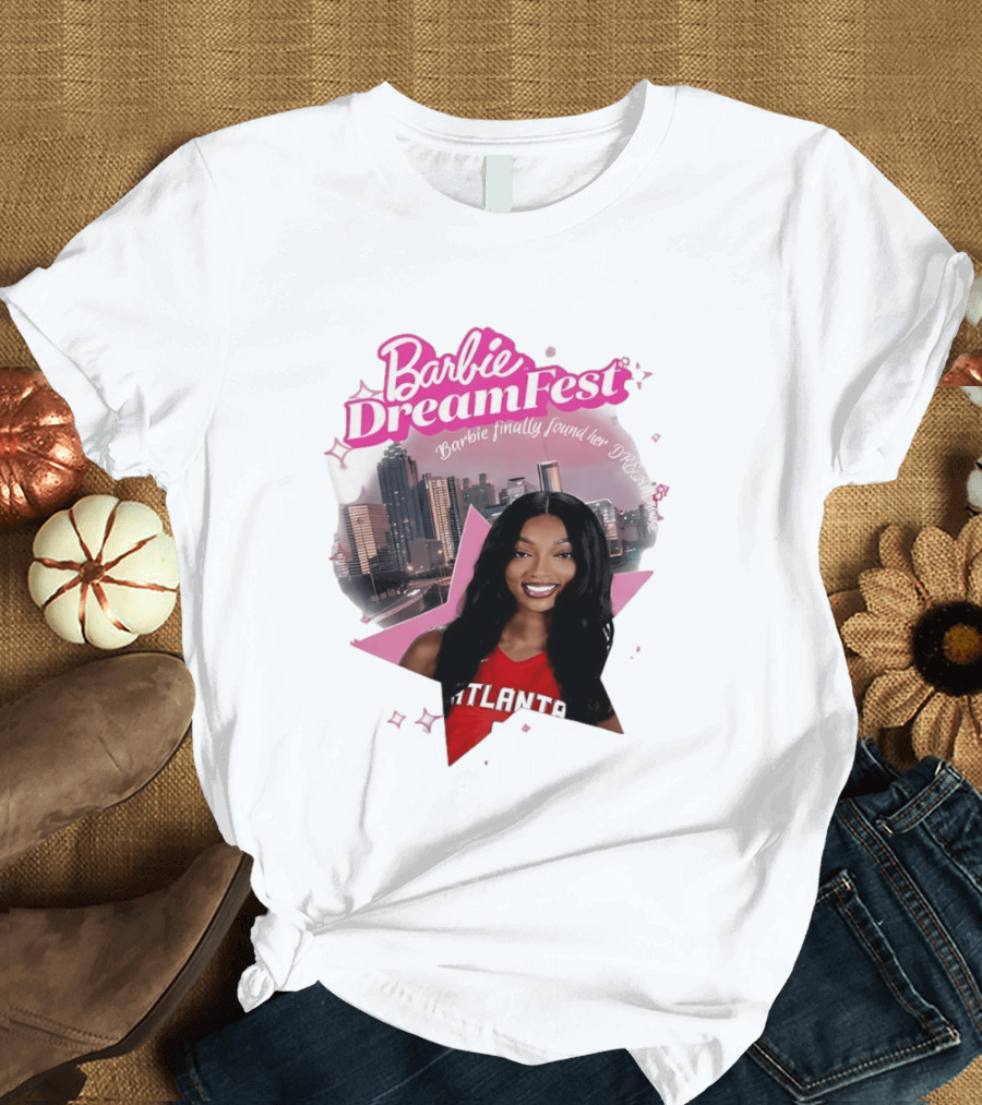 Barbie Dream Fest Angel Reese Atlanta Dream Basketball Barbie Finally Found Her Dream T-Shirt
