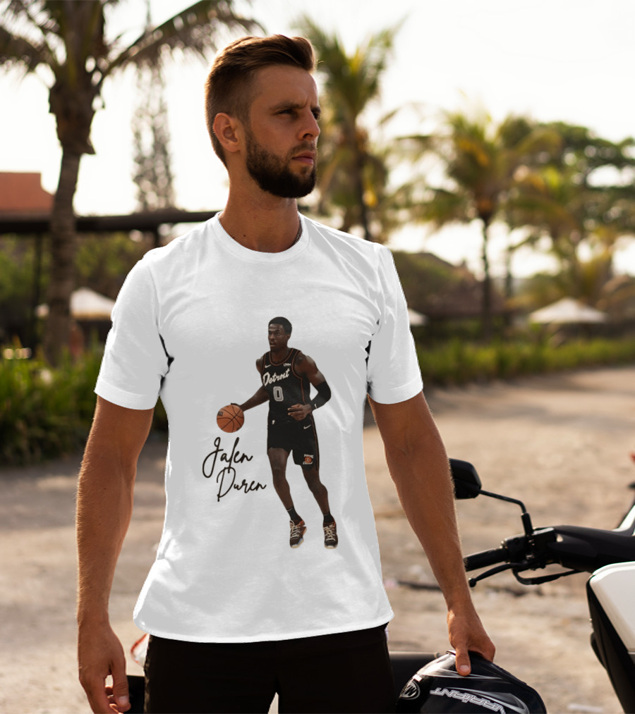 Jalen Duren Detroit Pistons Basketball Player Number 0 T-Shirt