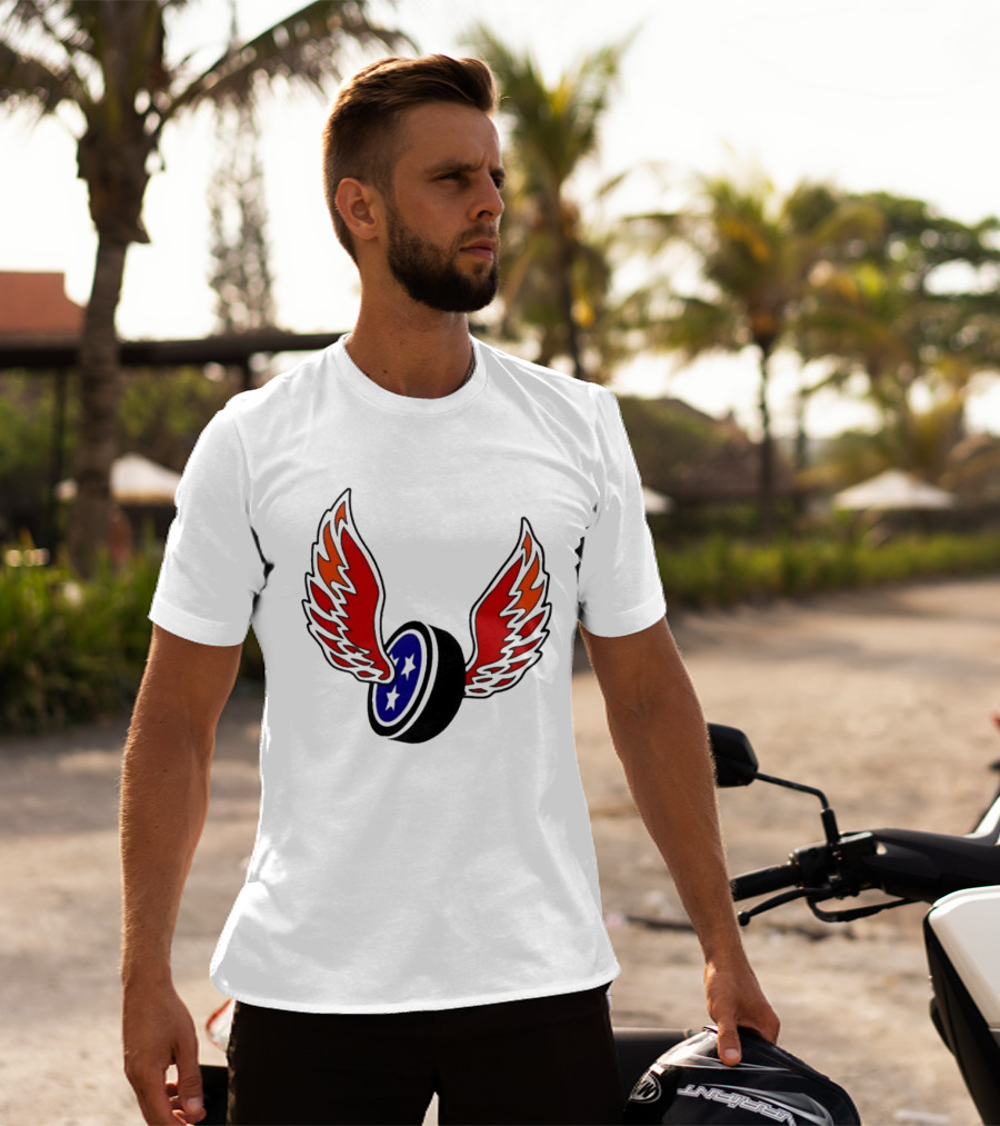 Joey Aguilar Knoxville Speed Three Star Winged Wheel T-Shirt