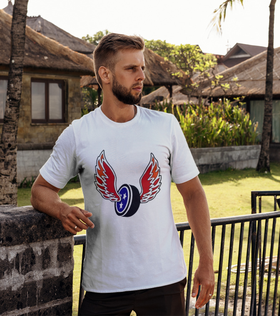 Joey Aguilar Knoxville Speed Three Star Winged Wheel T-Shirt