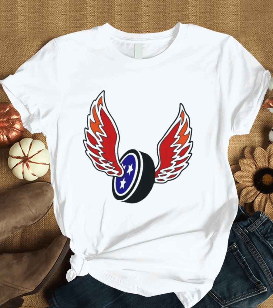 Joey Aguilar Knoxville Speed Three Star Winged Wheel T-Shirt