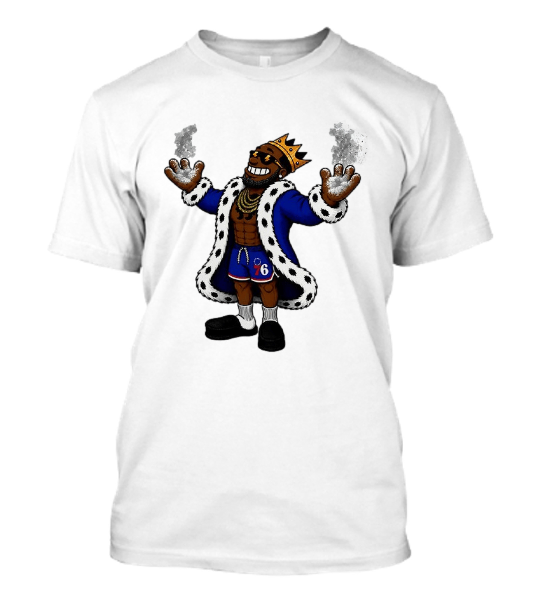 Philadelphia 76ers Muppet King With Crown And Robe T-Shirt