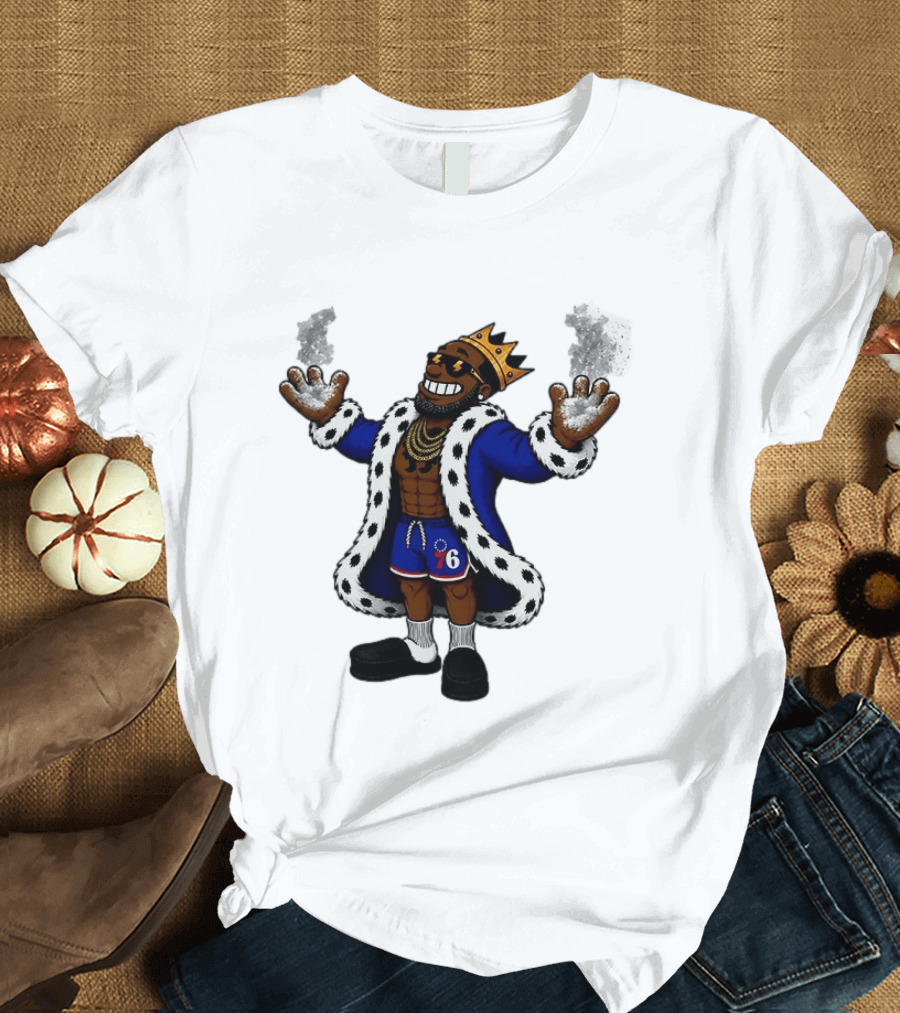 Philadelphia 76ers Muppet King With Crown And Robe T-Shirt