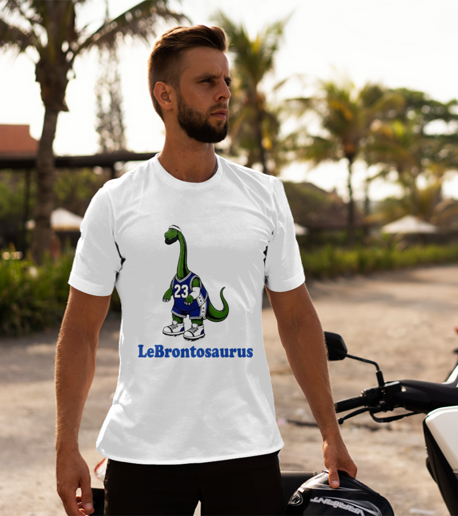 LeBrontosaurus 23 Dinosaur Basketball Player T-Shirt