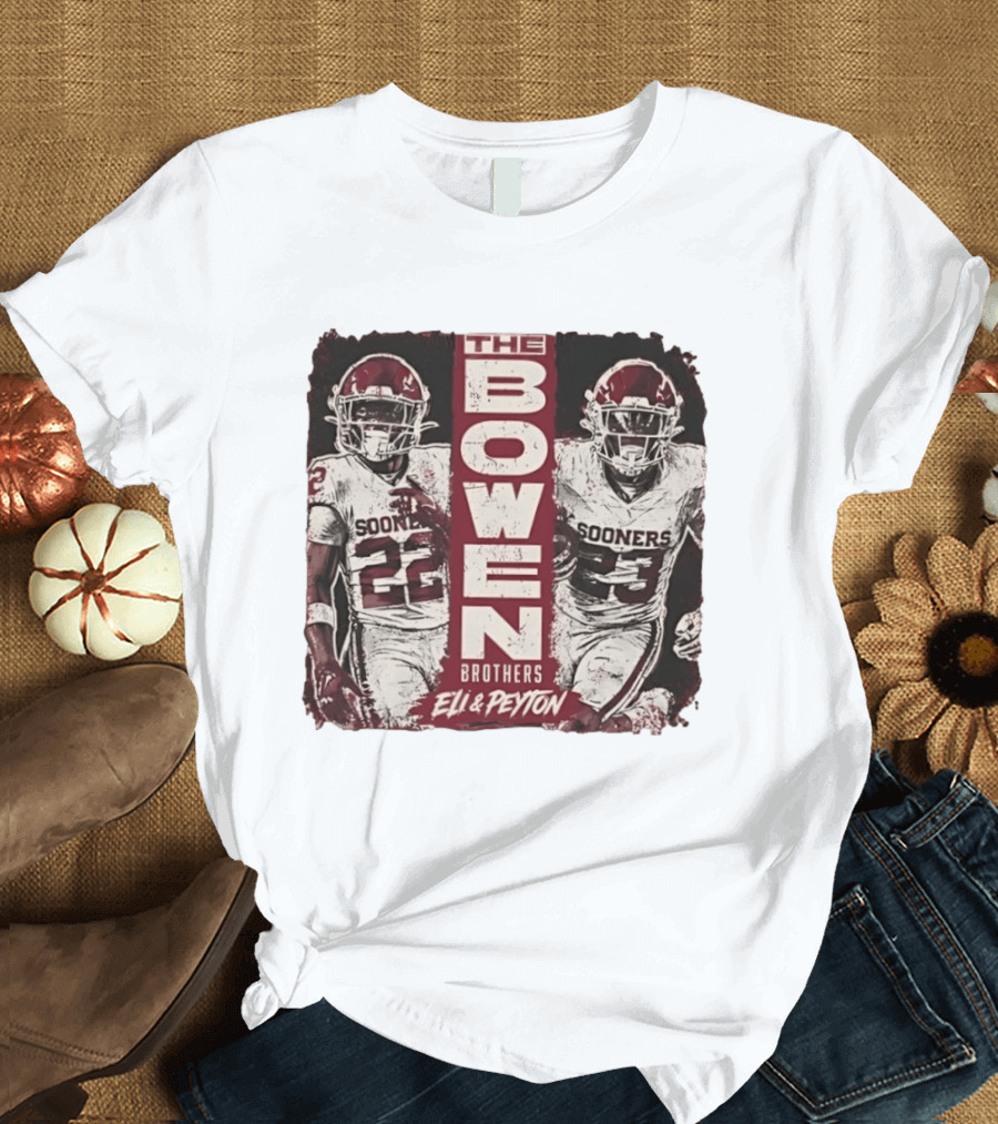 Oklahoma Sooners The Bowen Brothers Eli & Peyton Football Team T-Shirt