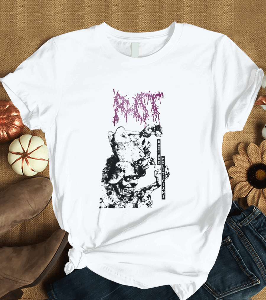 Rot Bastard Politicians Skeleton Clown Art Mockery T-Shirt