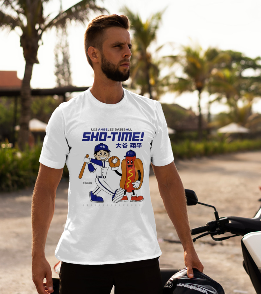 Los Angeles Baseball Shohei Ohtani Sho Time Animated Characters T-Shirt