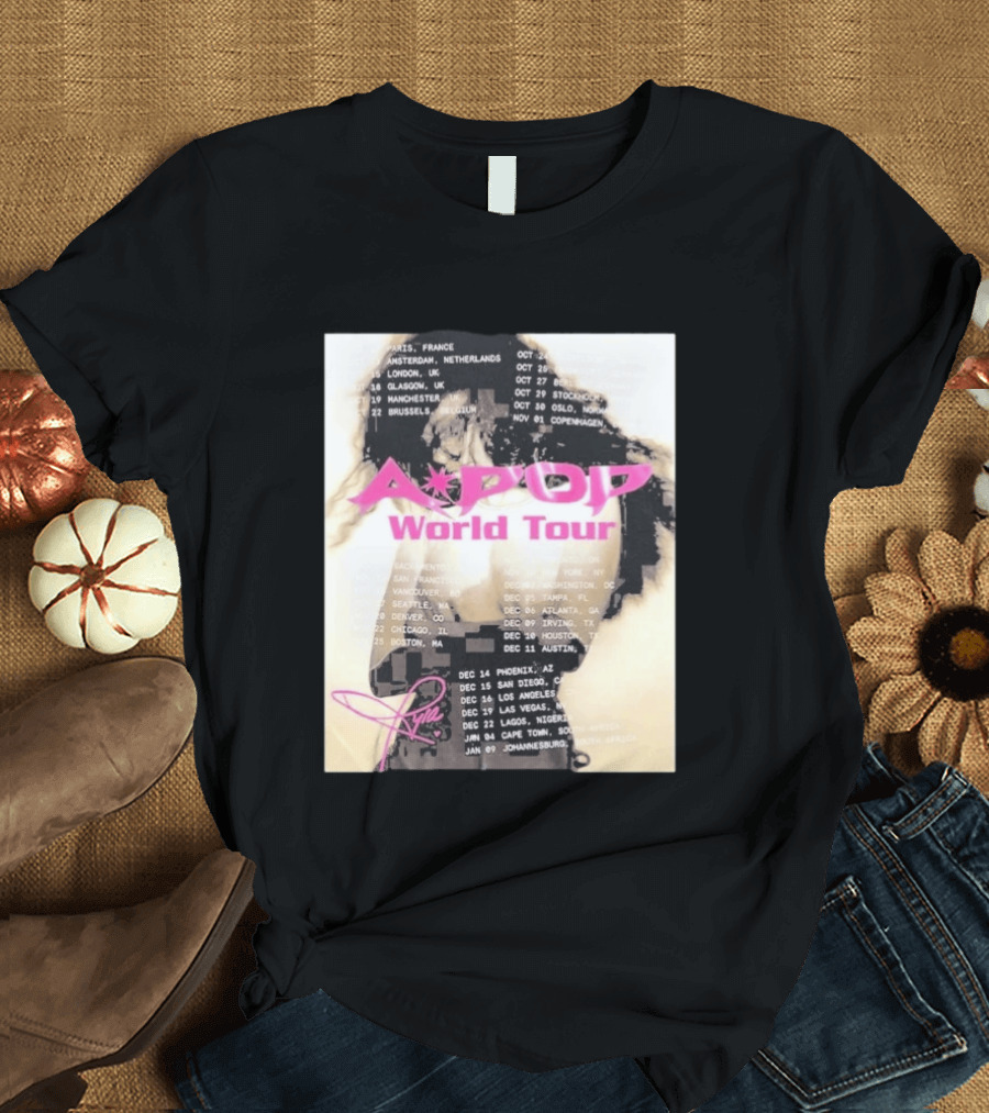 Tyla A Pop World Tour 2026 Paris Amsterdam London Dates And Signature T-Shirt