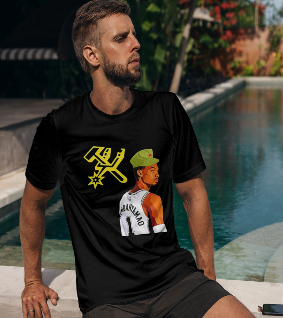 Victor Wembanyama Wemby Mao Communist Red Star Basketball Player Jersey T-Shirt
