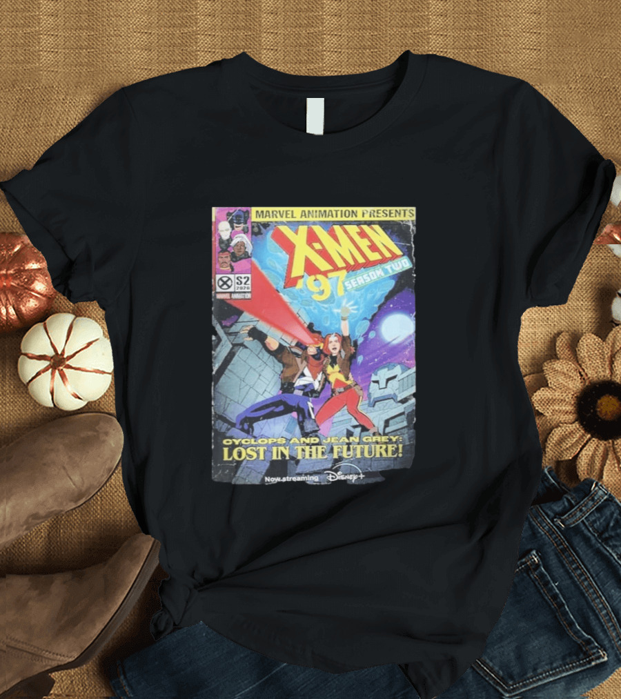 X Men 97 Season 2 Cyclops And Jean Grey Lost In The Future Time Travel Streaming On Disney Plus T-Shirt