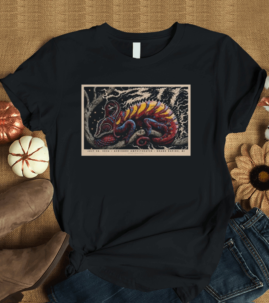311 Concert July 28 2026 Acrisure Amphitheater Grand Rapids MI Chameleon T-Shirt