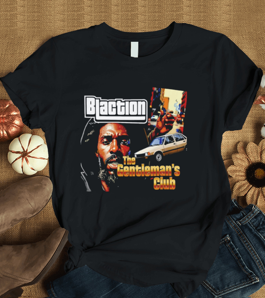 Blaction The Gentleman's Club Smoking Man Beige Sedan T-Shirt
