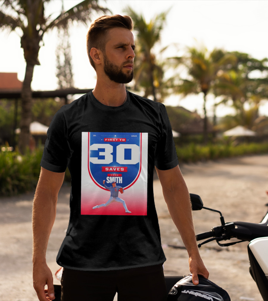 Cade Smith Cleveland Guardians First To 30 Saves Baseball T-Shirt
