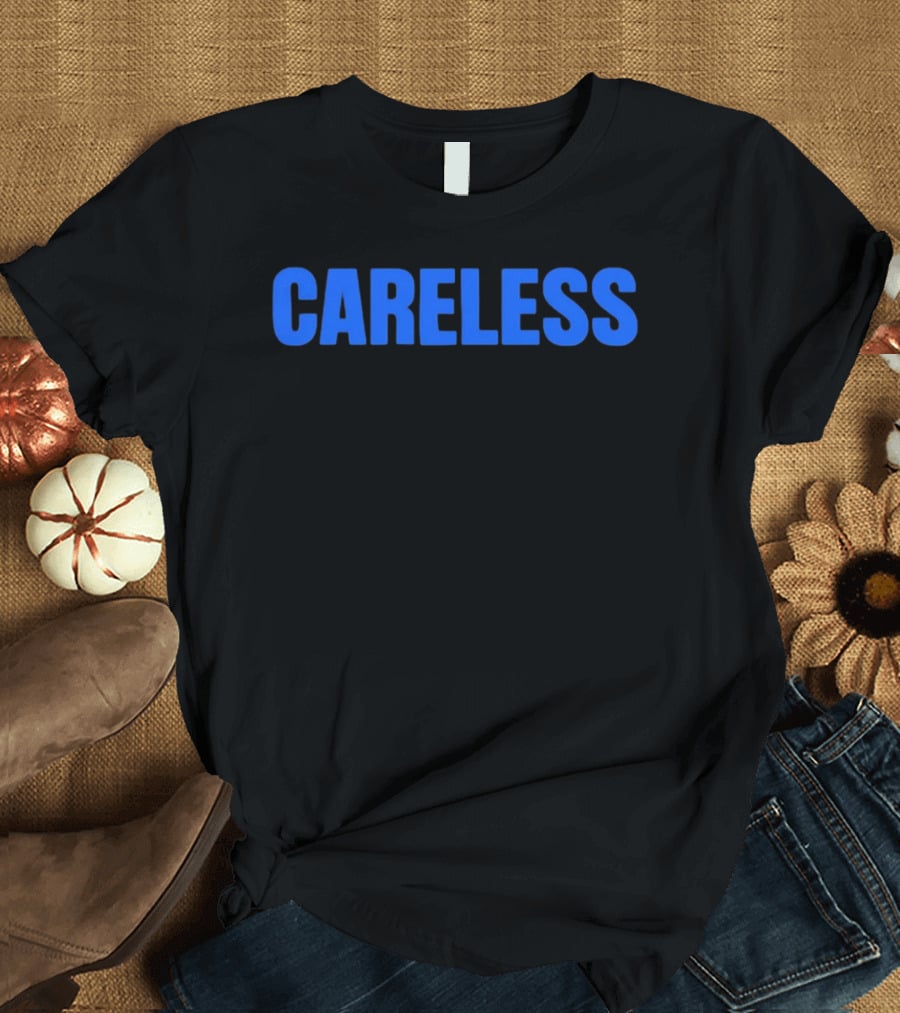 Careless Minimalist Bold Blue T-Shirt
