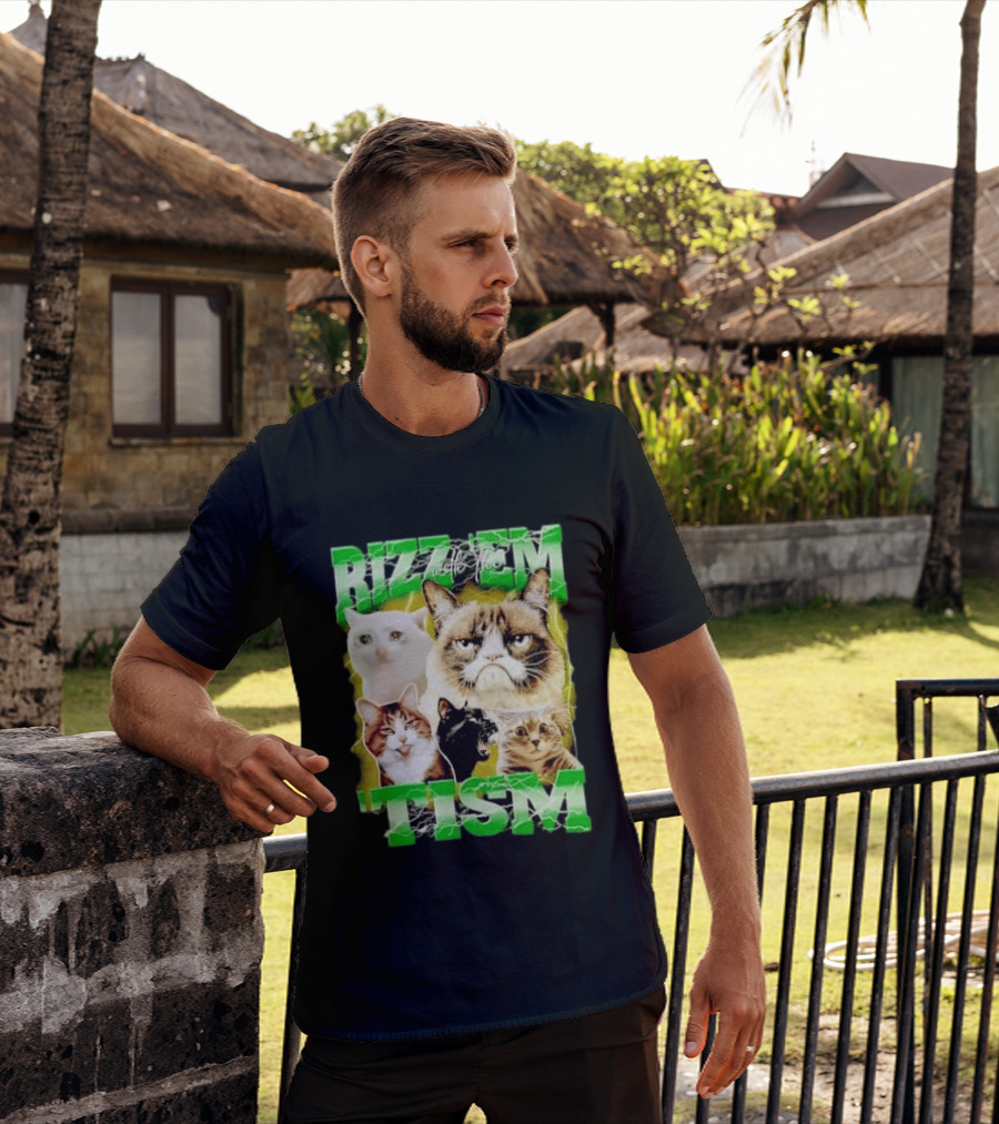 Rizz 'em With The 'Tism Cats Internet Meme T-Shirt