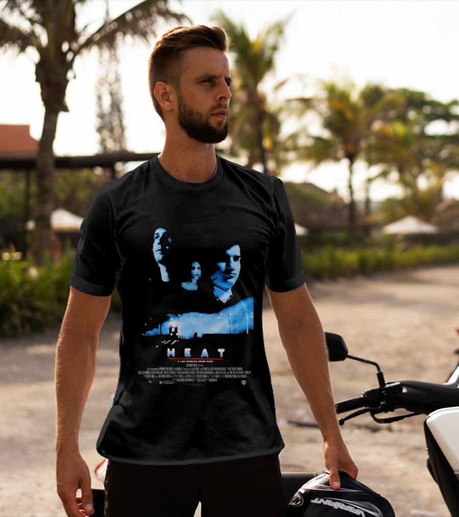 Heat A Los Angeles Crime Saga Luke Null Film Visages And Cityscape T-Shirt