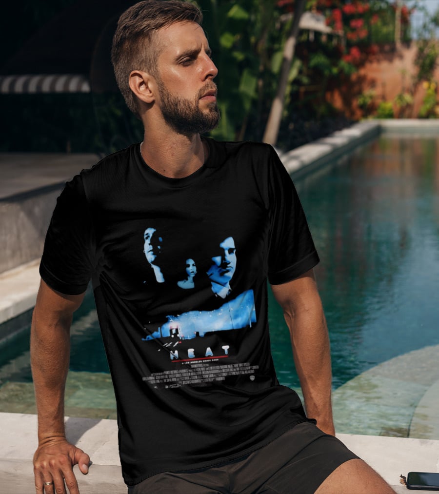 Heat A Los Angeles Crime Saga Luke Null Film Visages And Cityscape T-Shirt