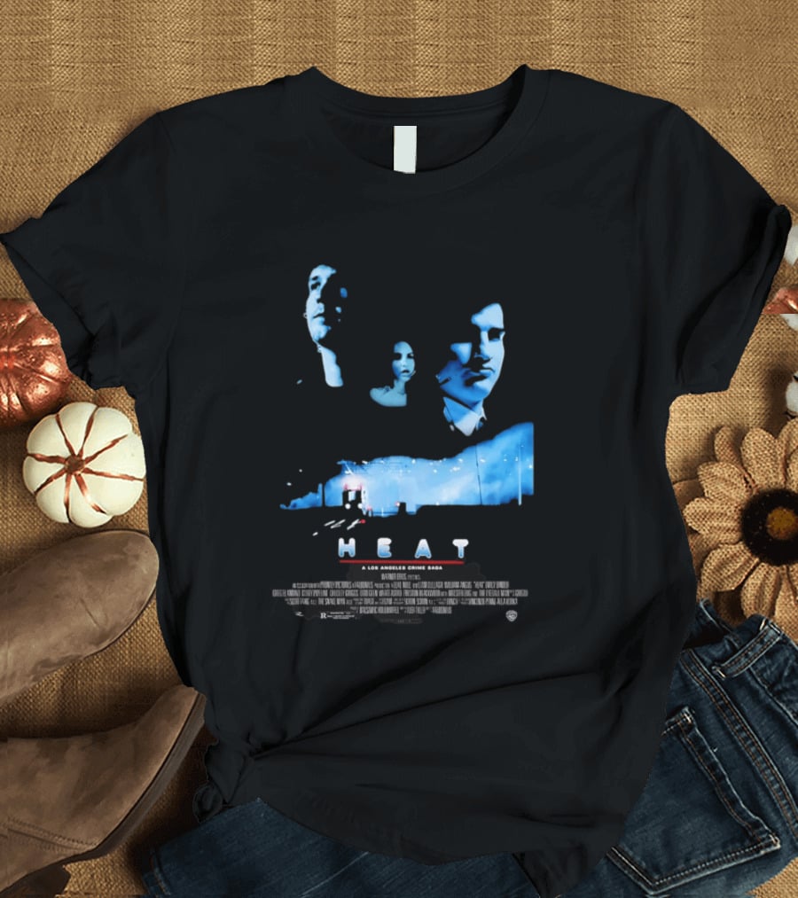 Heat A Los Angeles Crime Saga Luke Null Film Visages And Cityscape T-Shirt