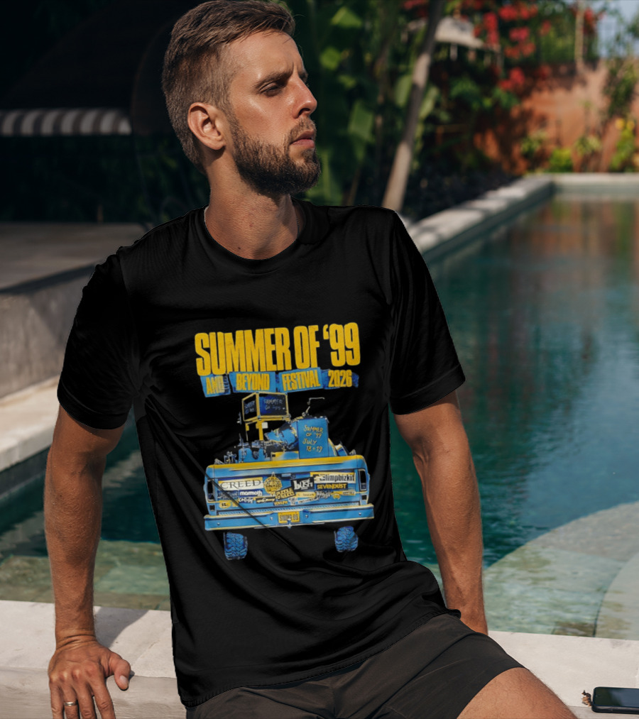 Summer Of '99 And Beyond Festival 2026 Creed Limp Bizkit Sevendust July 18 19 T-Shirt